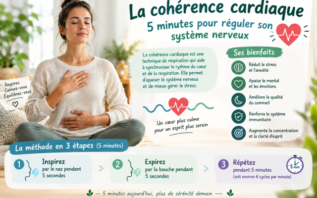 La cohérence cardiaque : 5 minutes pour réguler son système nerveux (2026)