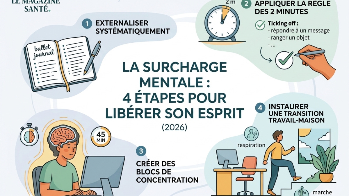 La surcharge mentale : 4 étapes pour libérer son esprit au quotidien (2026)