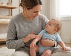 L&rsquo;eczéma du nourrisson (dermatite atopique) : calmer les poussées